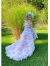 Tulle Ruffle High Low Flower Girl Dress